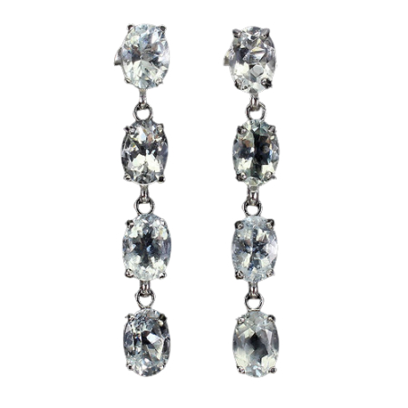 Acvamarin - Cercei agrint acvamarin