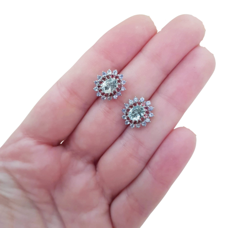 Cercei argint acvamarin [2]