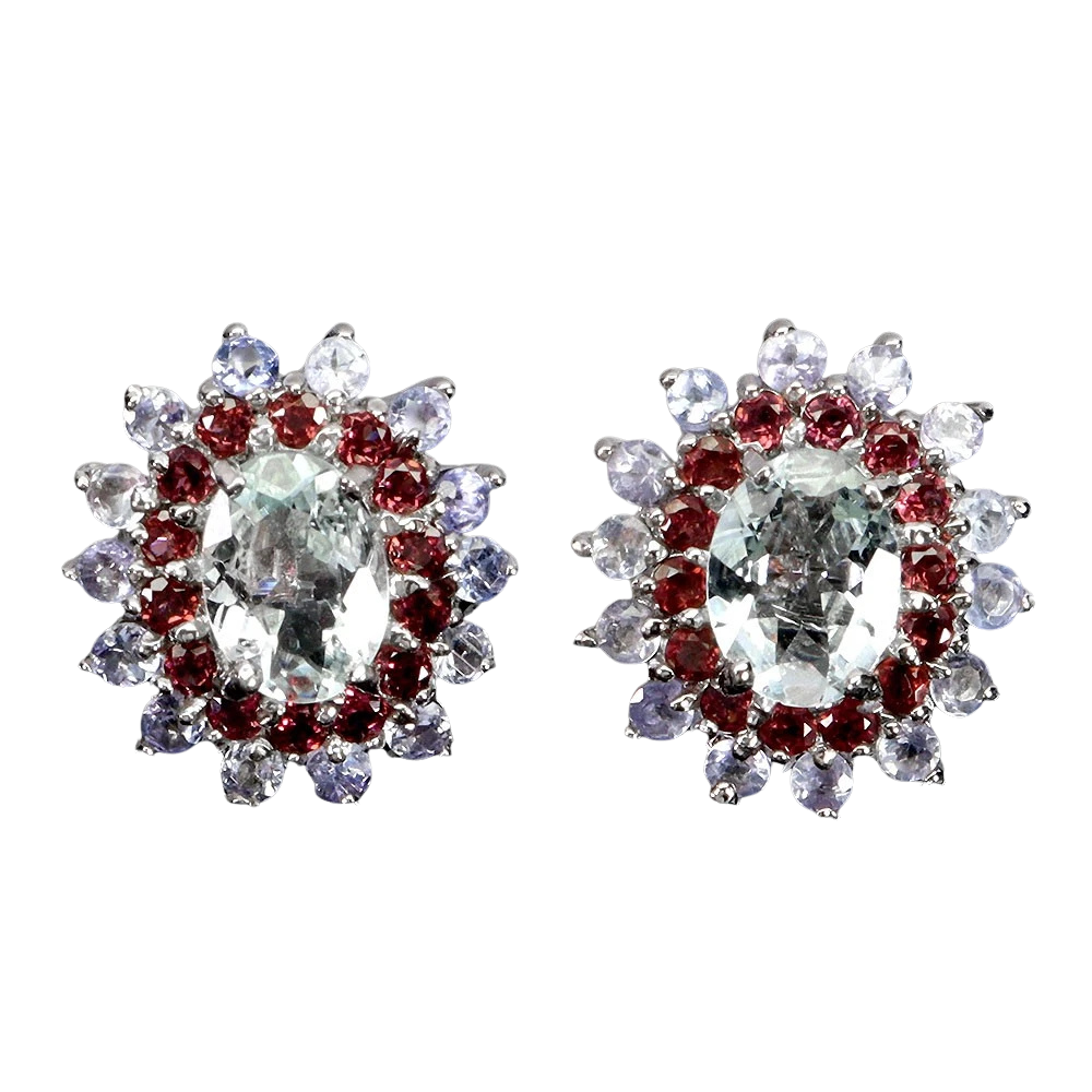 Bijuterii - Cercei argint acvamarin