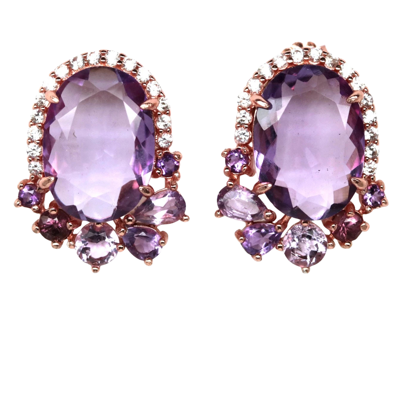 Ametist - Cercei argint ametist