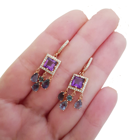 Cercei argint ametist [3]