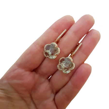 Cercei argint ametist verde [2]