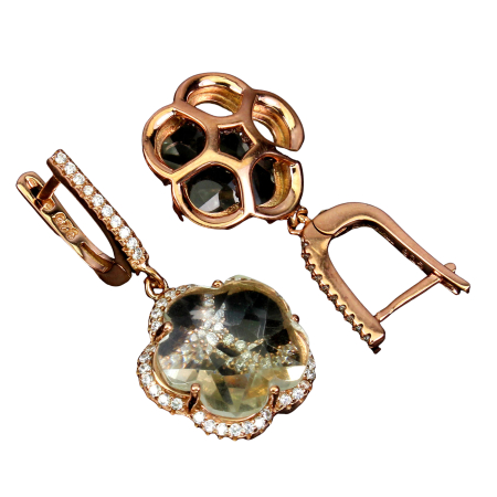 Cercei argint ametist verde [1]