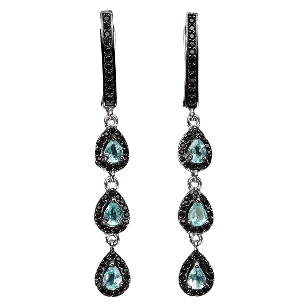 Cercei cu Pietre Semipretioase si Pietre Pretioase din Argint - Cercei argint apatit