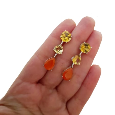 Cercei argint carneol [2]