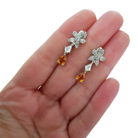 Cercei argint citrin [2]