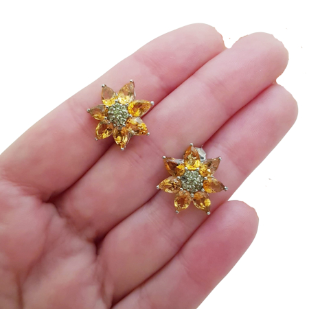 Cercei argint citrin [2]