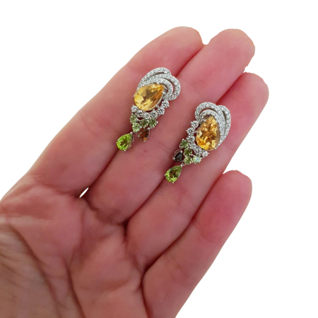 Cercei argint citrin [2]