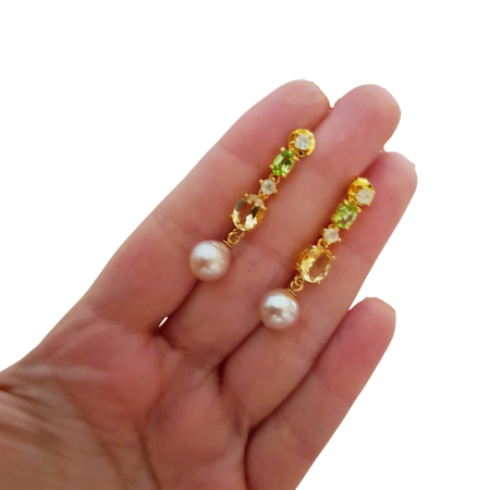 Cercei argint citrin [2]