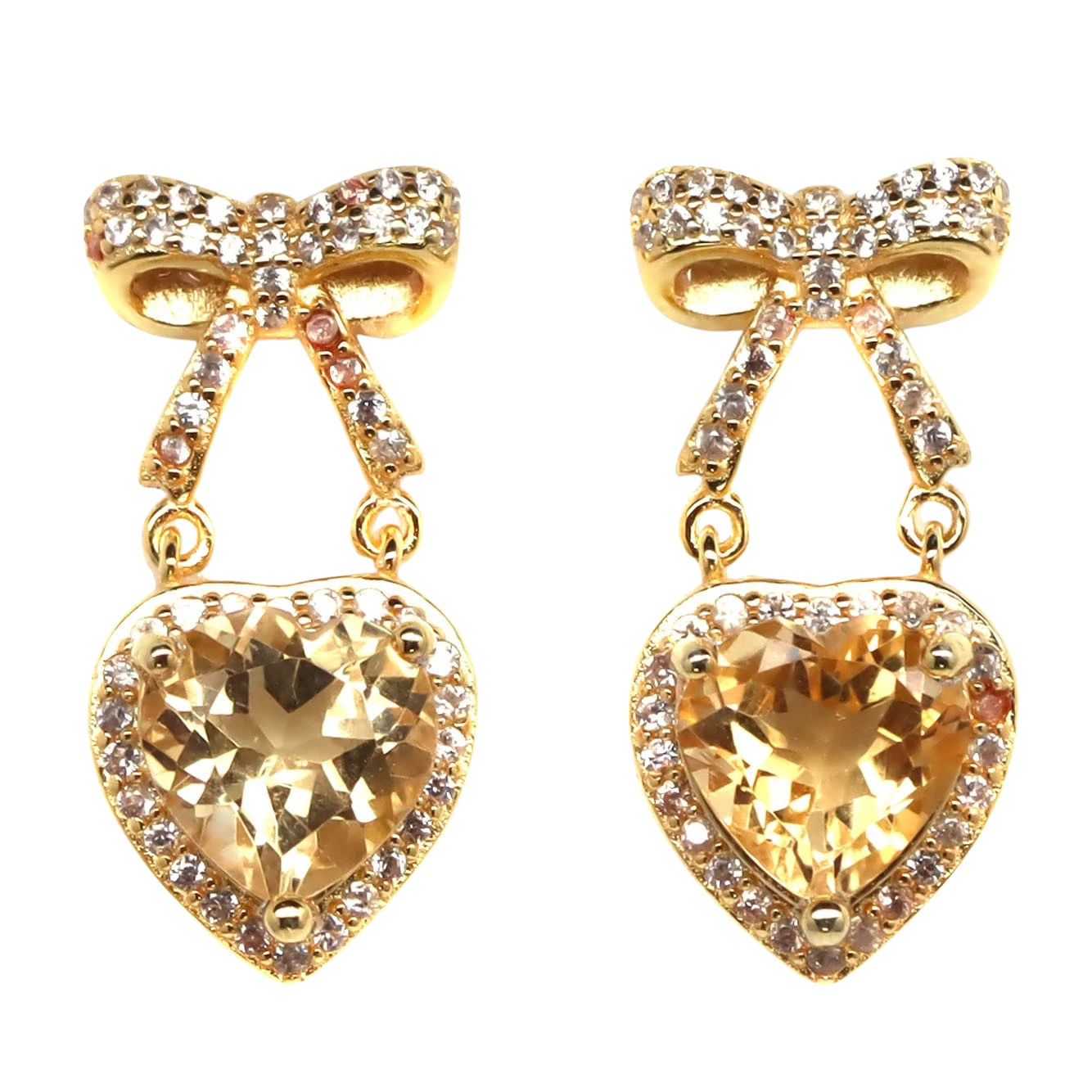 Citrin - Cercei argint citrin