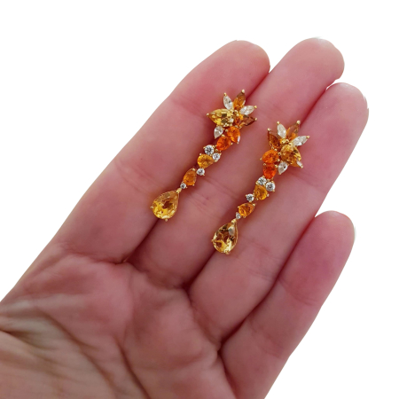 Cercei argint citrin [2]