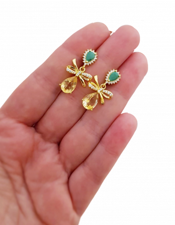 Cercei argint citrin [3]