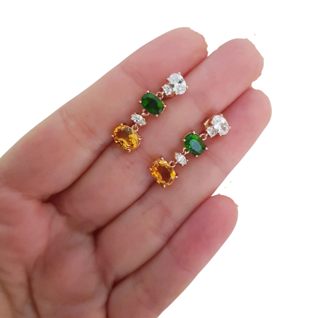 Cercei argint citrin [2]