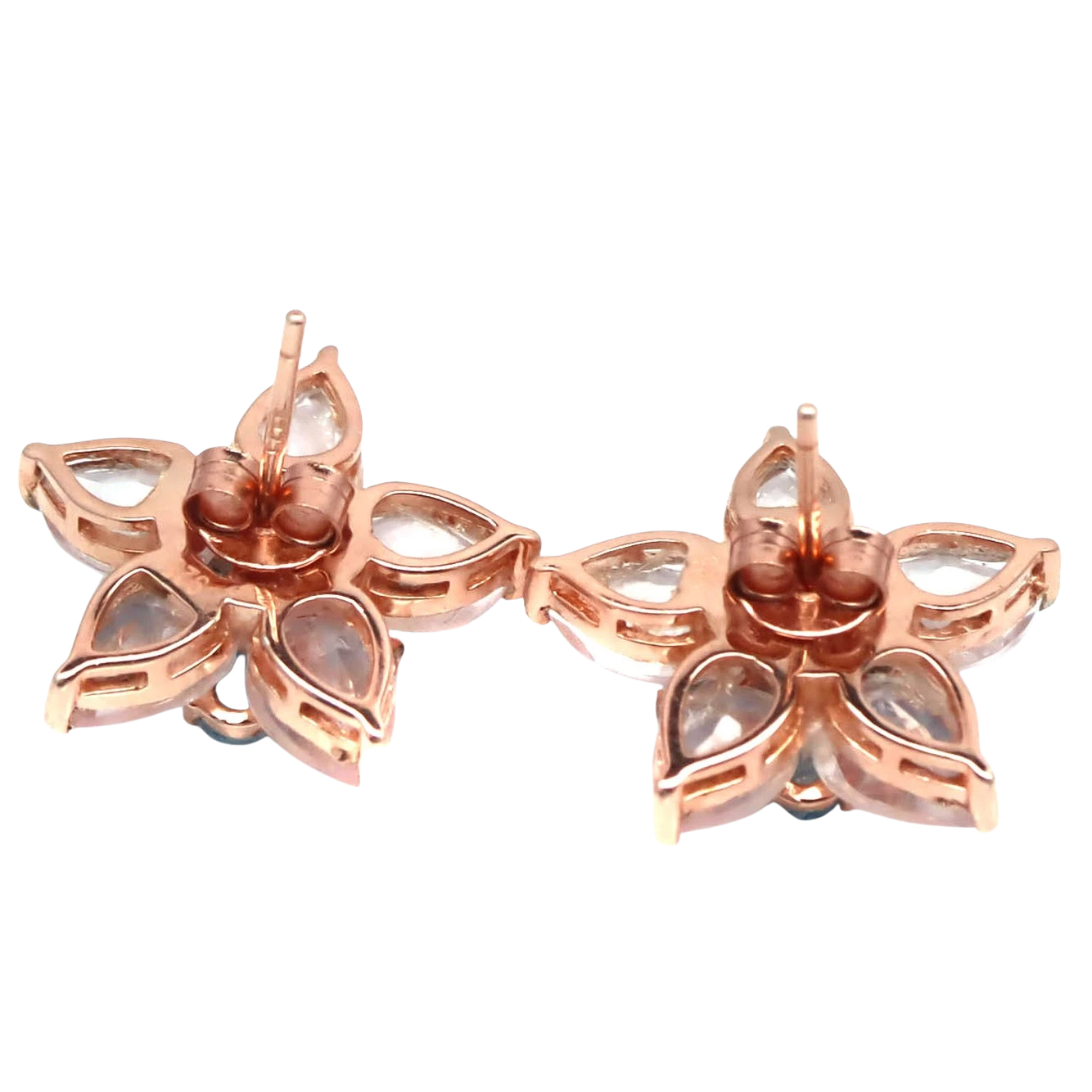 Cercei argint cuart roz [1]