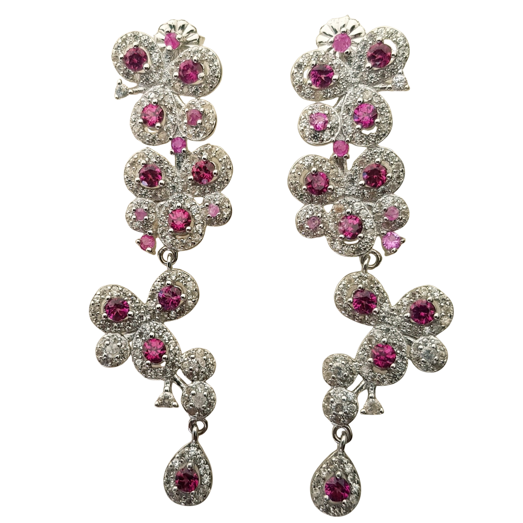 Bijuterii - Cercei argint granat