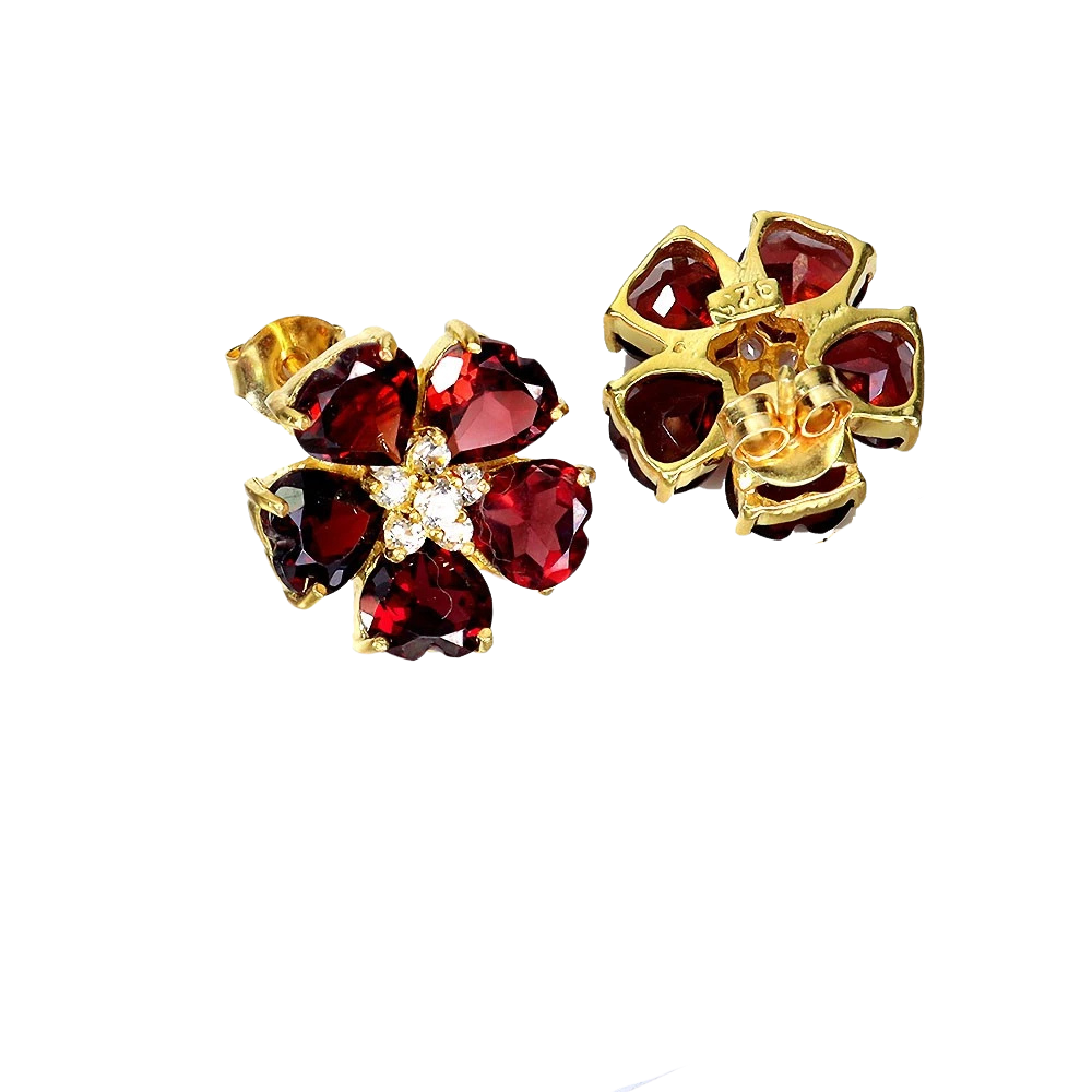 Cercei argint granat [1]