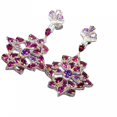 Cercei argint granat [1]