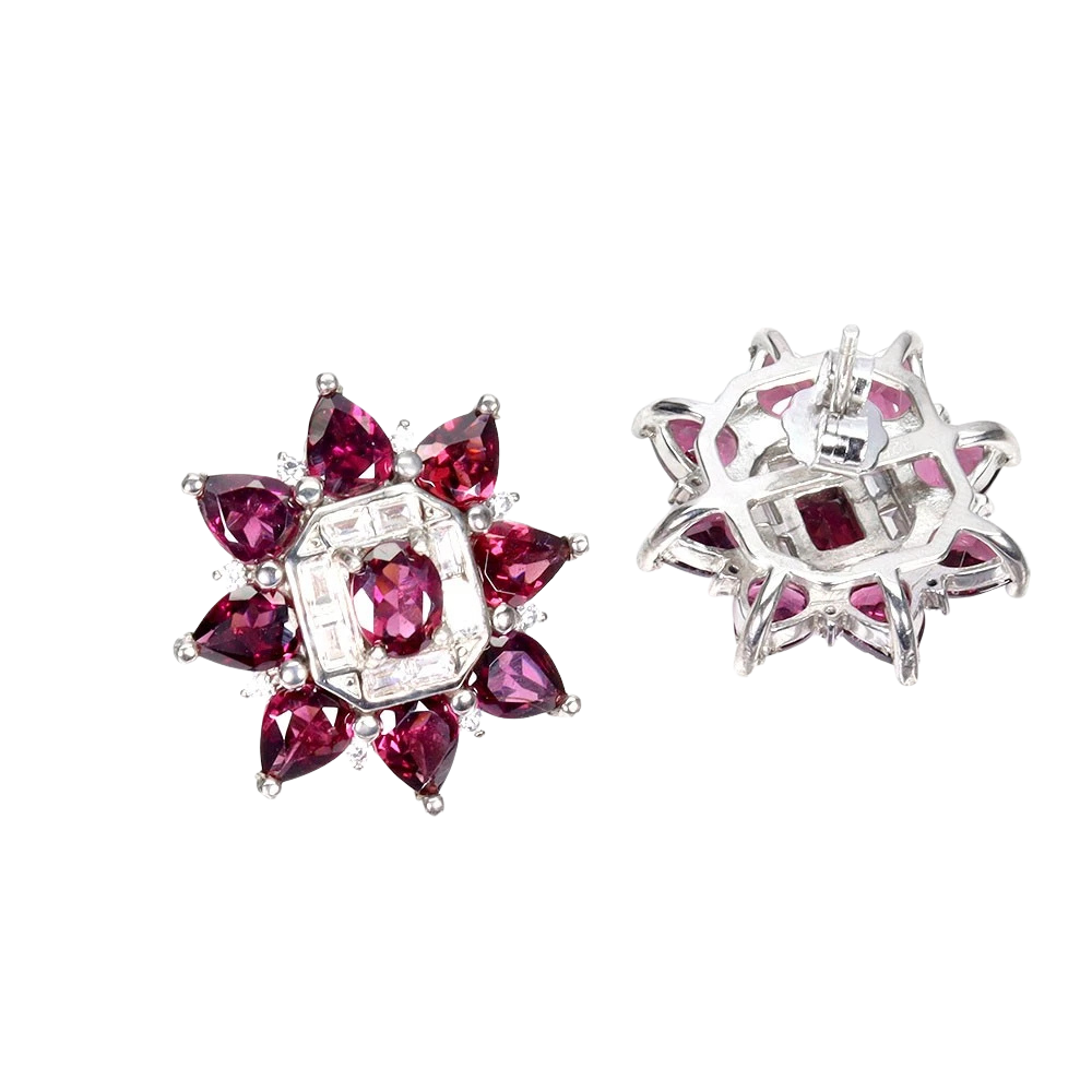 Cercei argint granat [1]