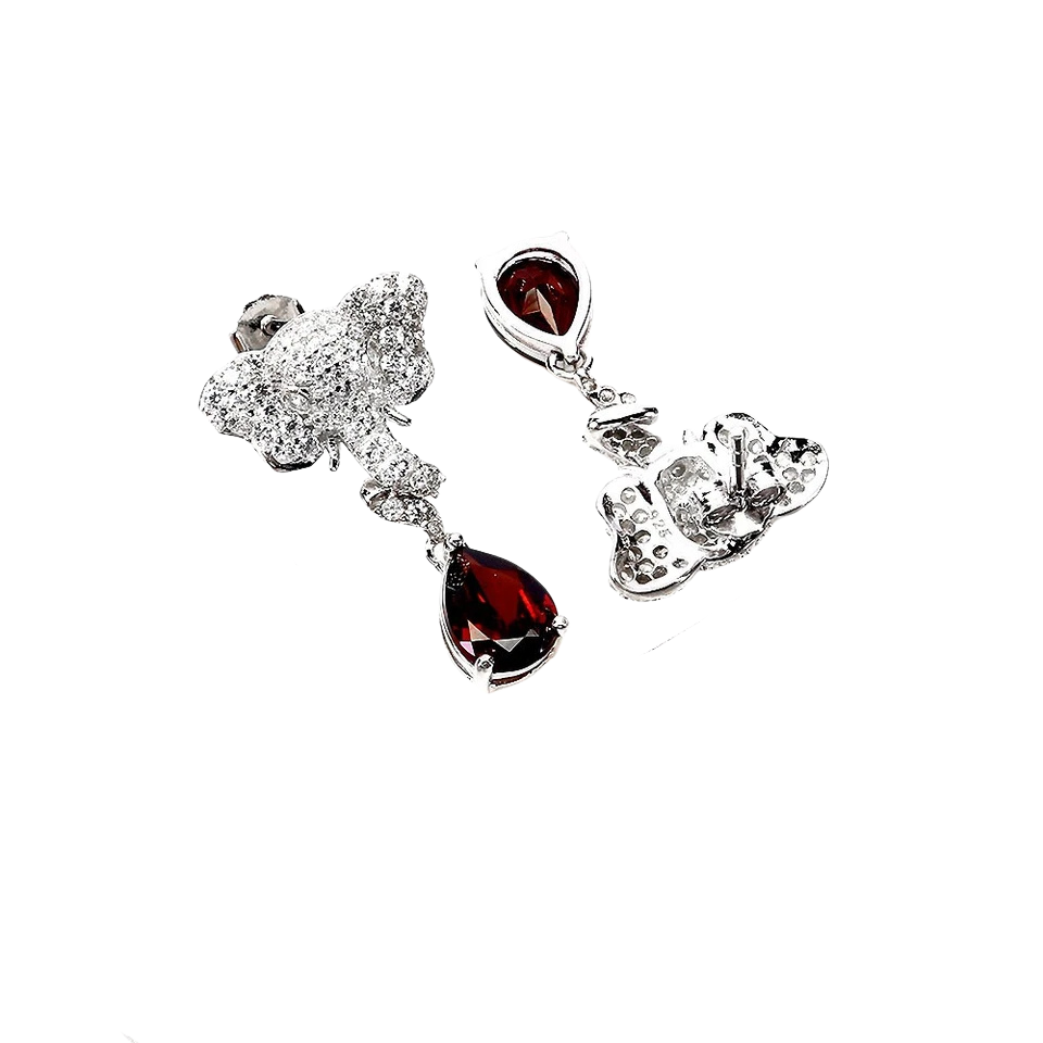 Cercei argint granat [1]