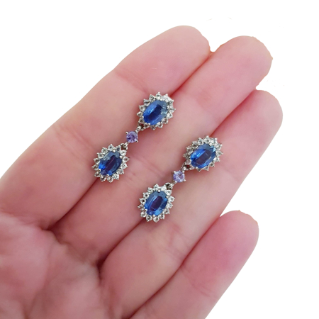 Cercei argint kyanit [2]