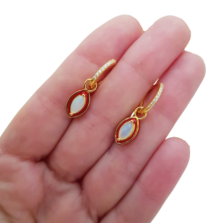 Cercei argint opal [2]