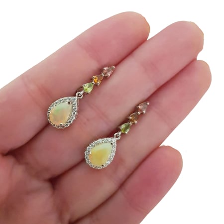 Cercei argint opal [2]