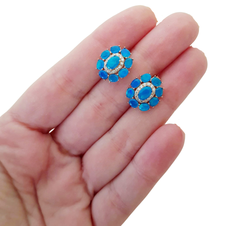 Cercei argint opal [2]