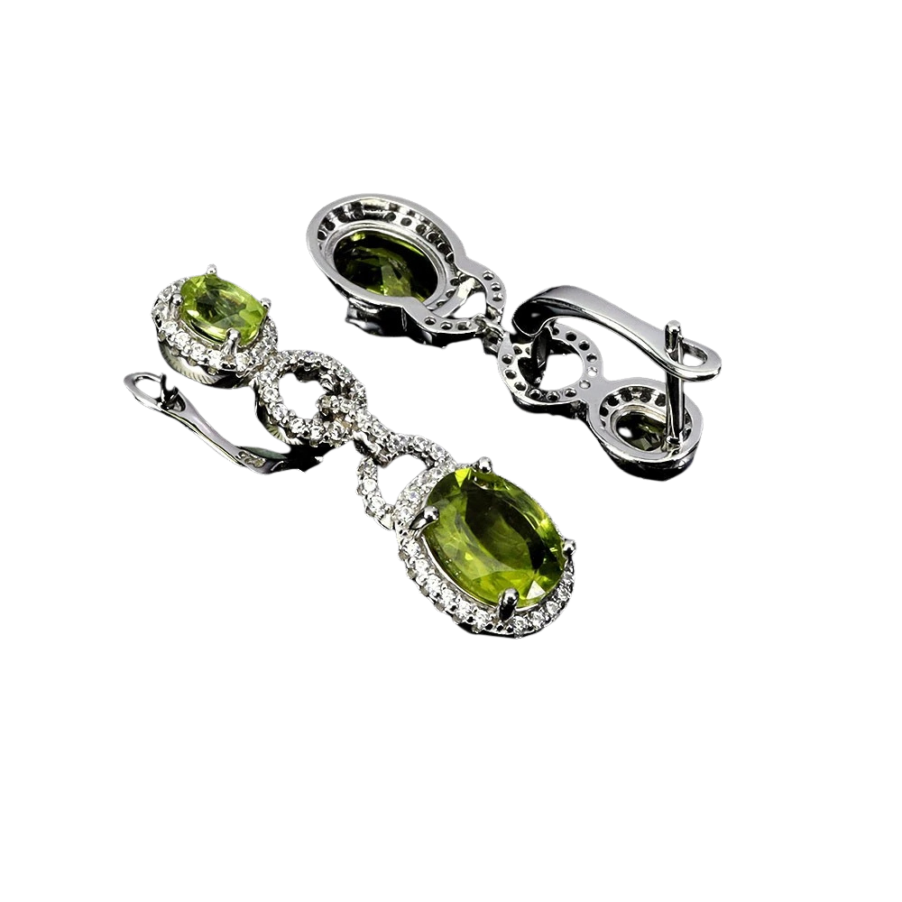 Cercei argint peridot [1]