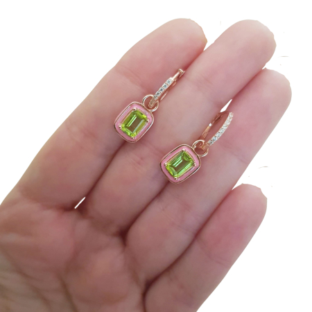 Cercei argint peridot [2]