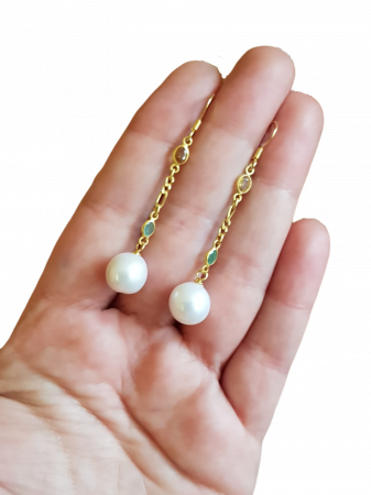 Cercei argint perle [3]