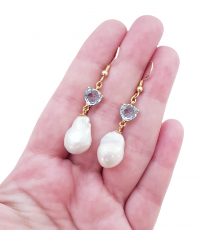 Cercei argint perle naturale [2]