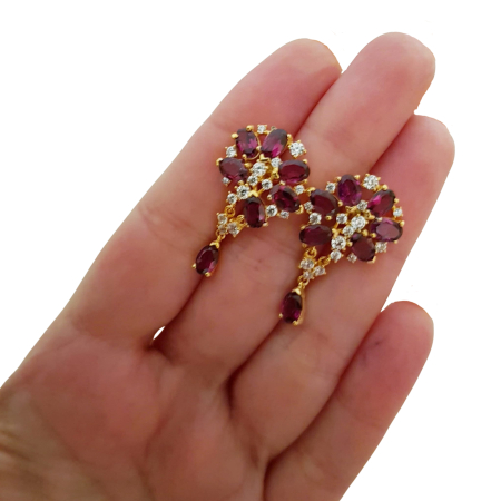 Cercei argint rubin [3]