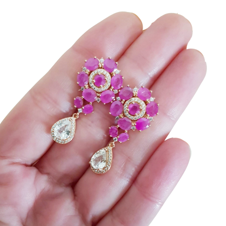 Cercei argint rubin [3]