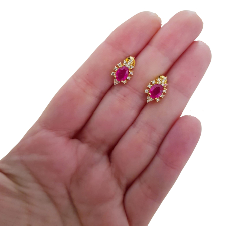 Cercei argint rubin [2]