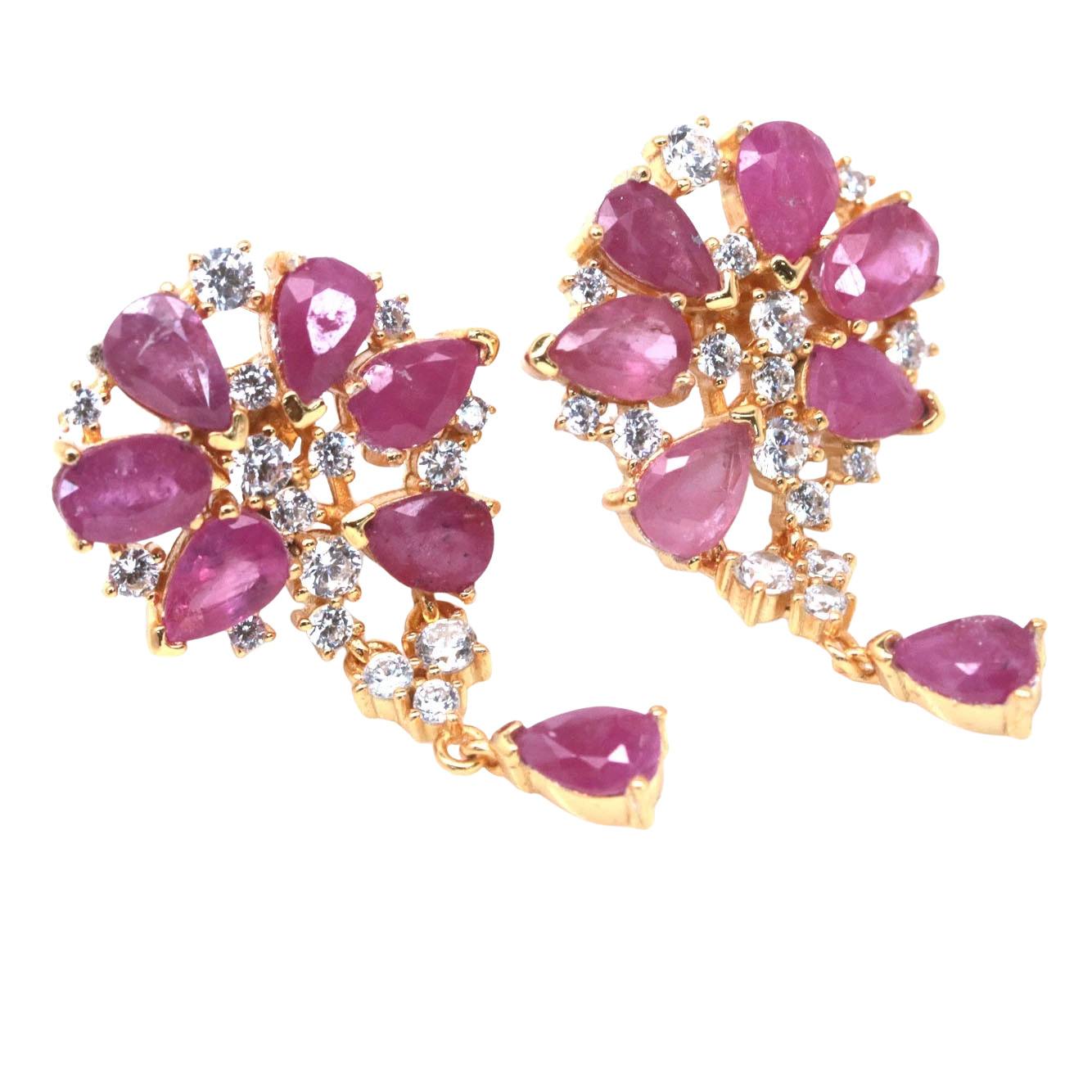 Cercei argint rubin [2]