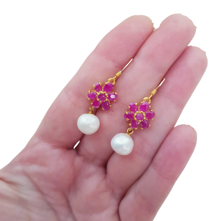 Cercei argint rubin [1]