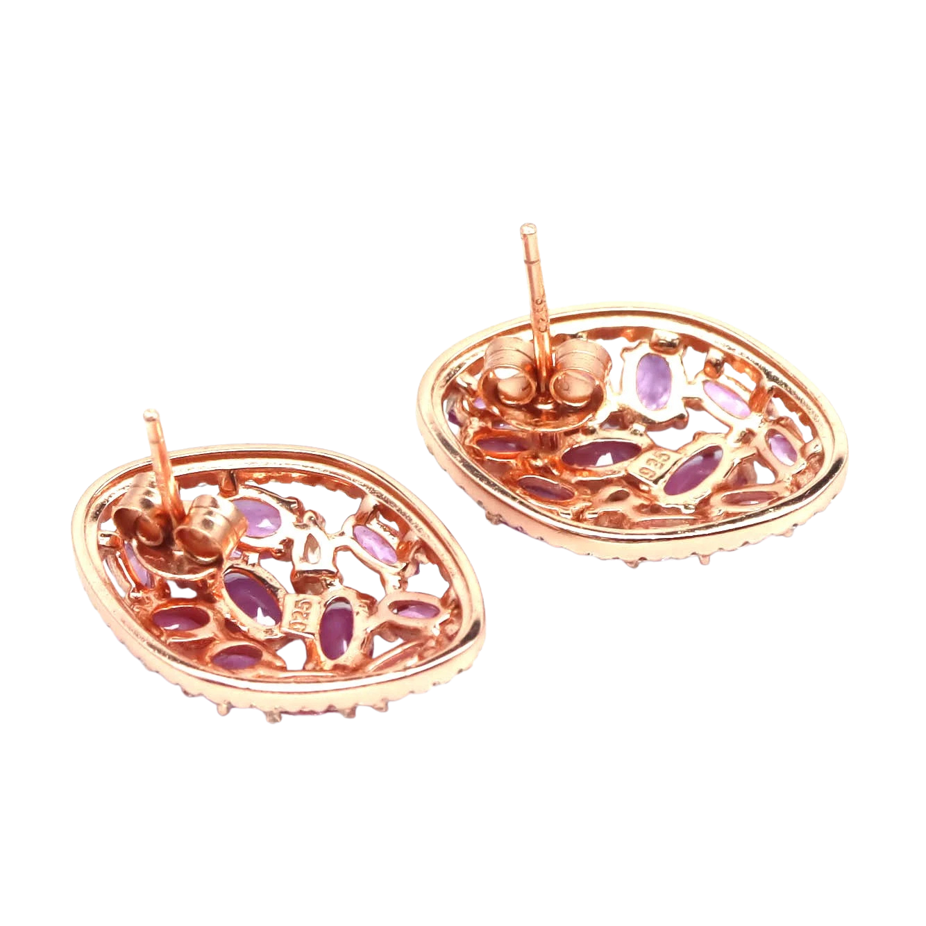 Cercei argint rubin [2]