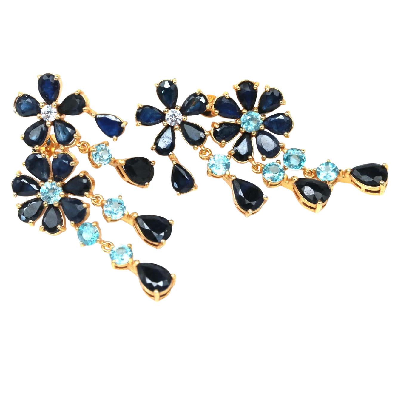 Cercei argint safir [1]