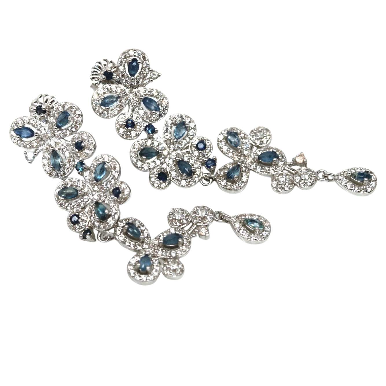 Cercei argint safir [1]