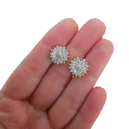 Cercei argint safir [2]