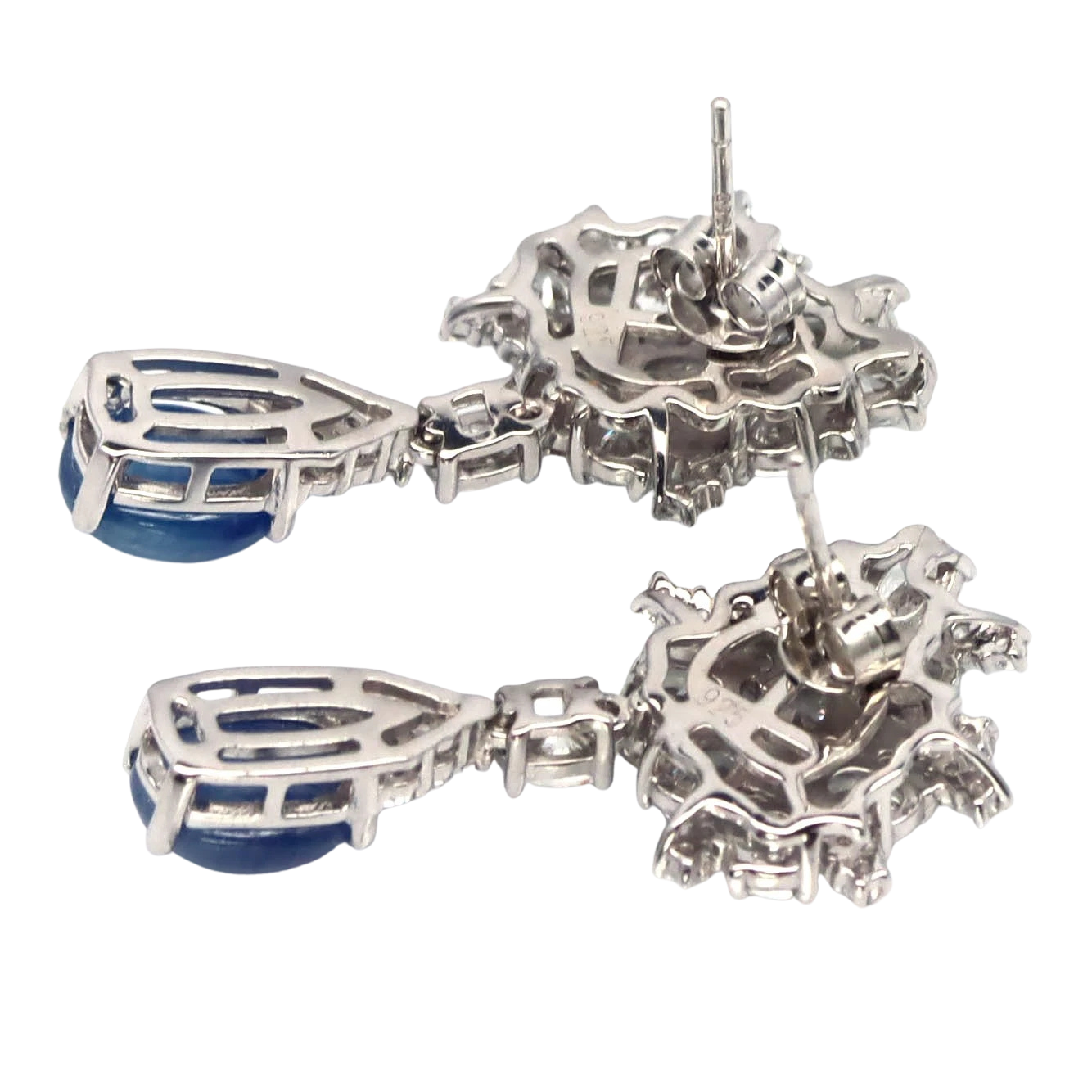 Cercei argint safir [1]