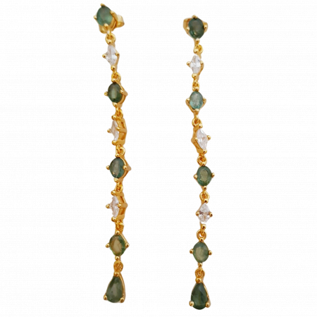 Safir - Cercei argint safir