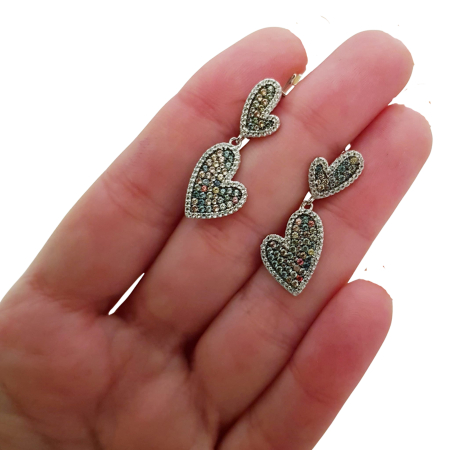 Cercei argint safir [2]