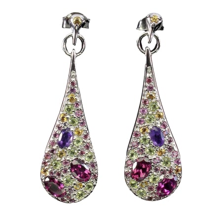 Bijuterii cu Pietre Semiprețioase si Pretioase din Argint - Cercei argint semipretioase