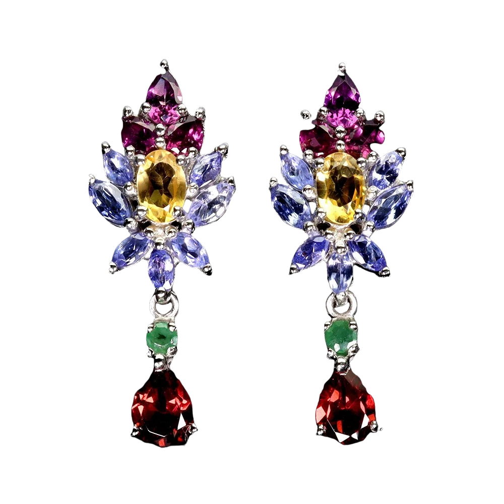 Cercei cu Pietre Semipretioase si Pietre Pretioase din Argint - Cercei argint semipretioase