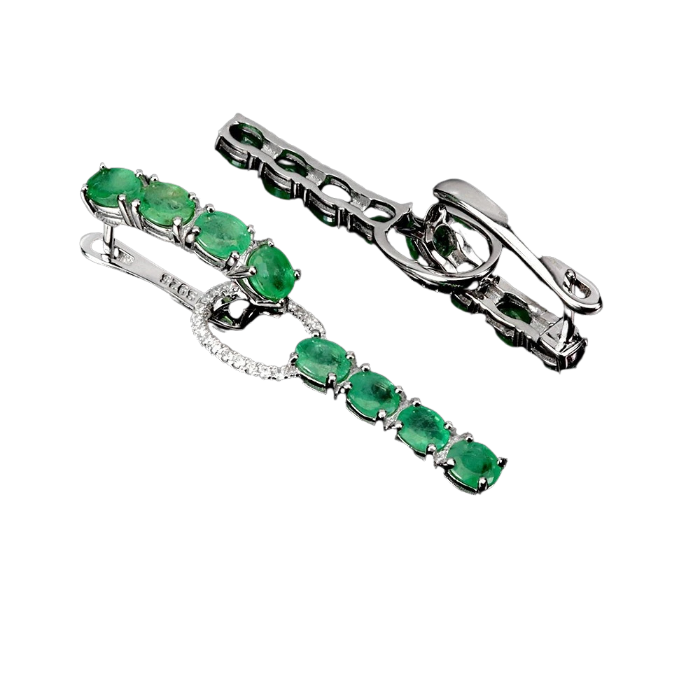 Cercei argint smarald [1]