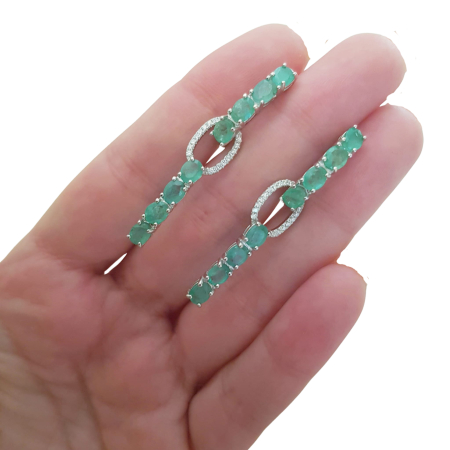 Cercei argint smarald [2]