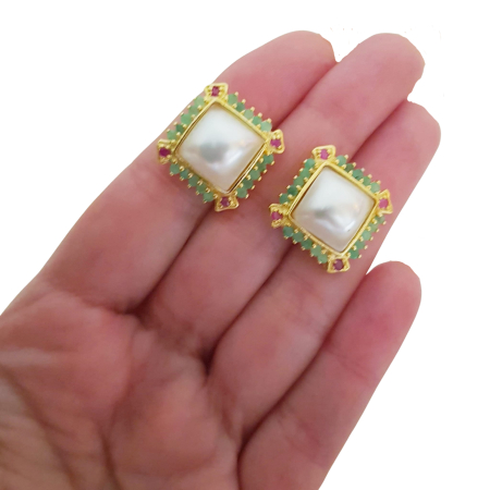 Cercei argint smarald [2]