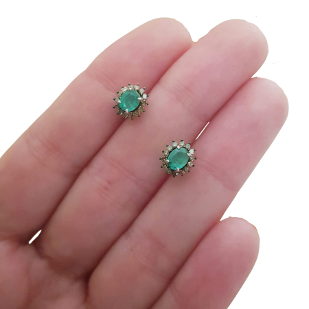 Cercei argint smarald [2]