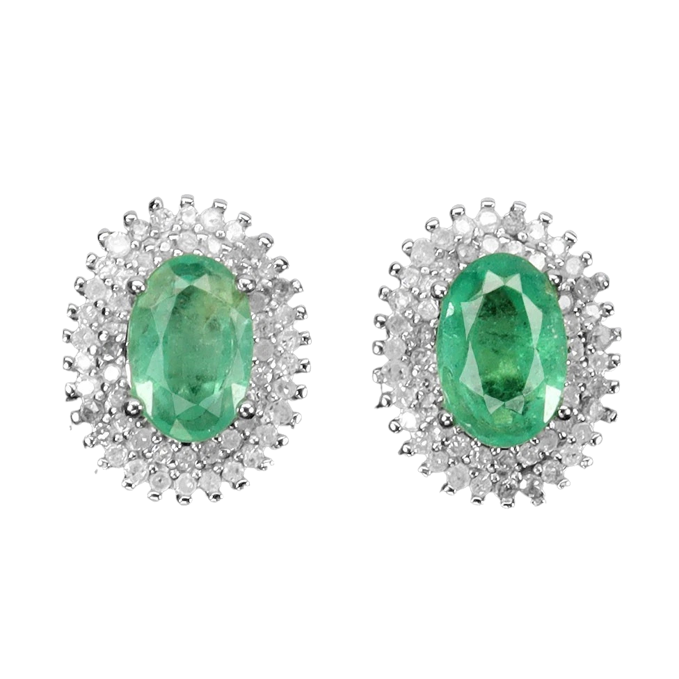 Turmalina - Cercei argint smarald